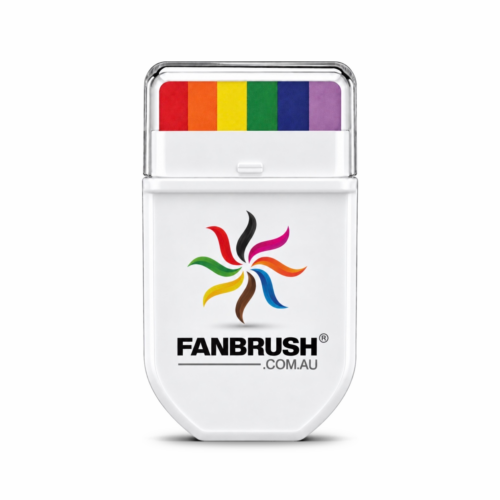 FANBRUSH face paint stick in rainbow stripes