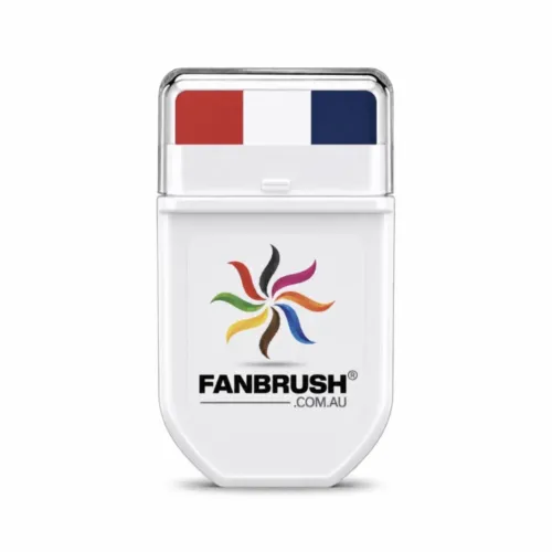 FANBRUSH face paint stick in red, white and blue stripes