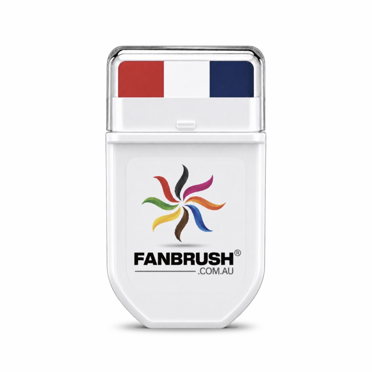 FANBRUSH face paint stick in red, white and blue stripes