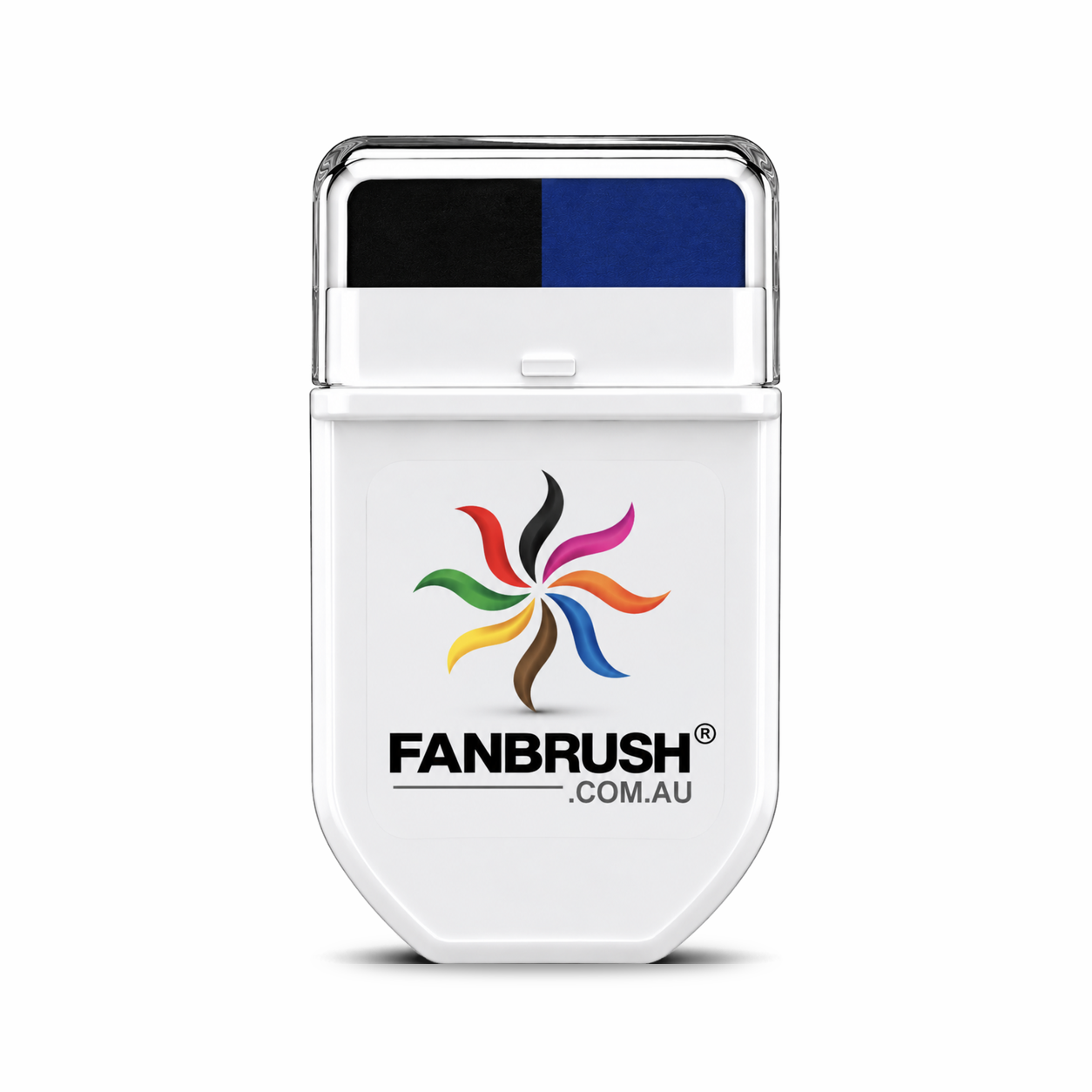 FANBRUSH face paint stick in black and royal blue stripes