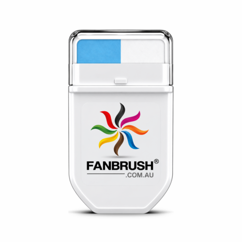 FANBRUSH face paint stick in light blue and white stripes