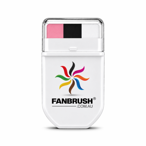 FANBRUSH face paint stick in pink, black and white stripes