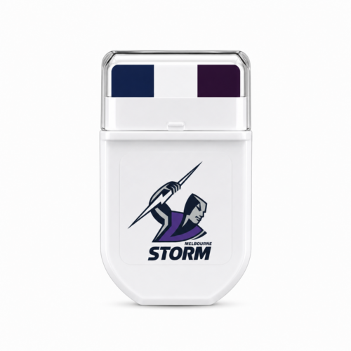 Melbourne Storm NRL FANBRUSH face paint stick in navy blue, white and purple