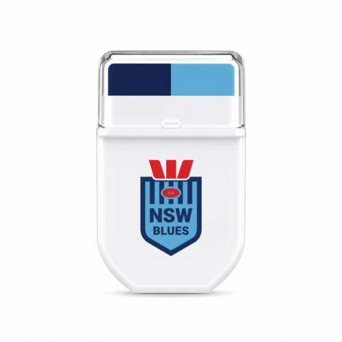 NSW Blues State of Origin FANBRUSH face paint stick in navy blue and sky blue
