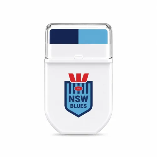 NSW Blues State of Origin FANBRUSH face paint stick in navy blue and sky blue