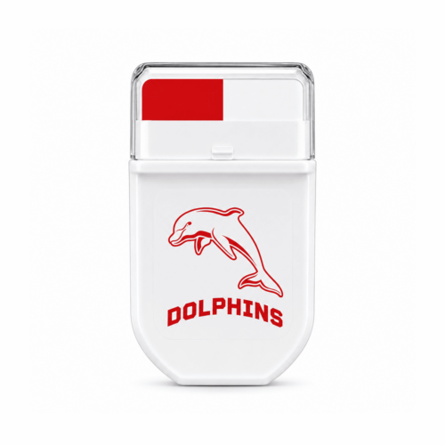 Dolphins NRL FANBRUSH face paint stick in red and white