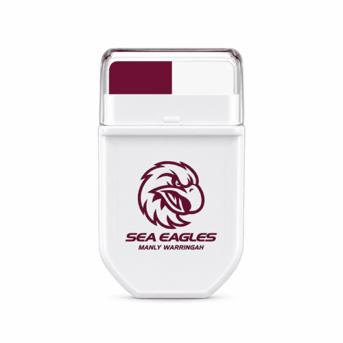 Manly Sea Eagles NRL FANBRUSH face paint stick in maroon and white