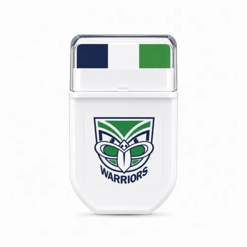 New Zealand Warriors NRL FANBRUSH face paint stick in navy blue, white and green