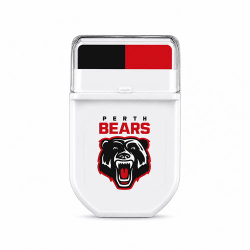 Perth Bears NRL FANBRUSH face paint stick in black and red