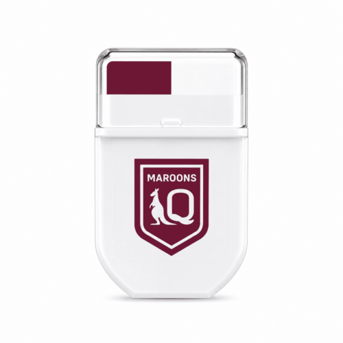 Queensland Maroons State of Origin FANBRUSH face paint stick in maroon and white
