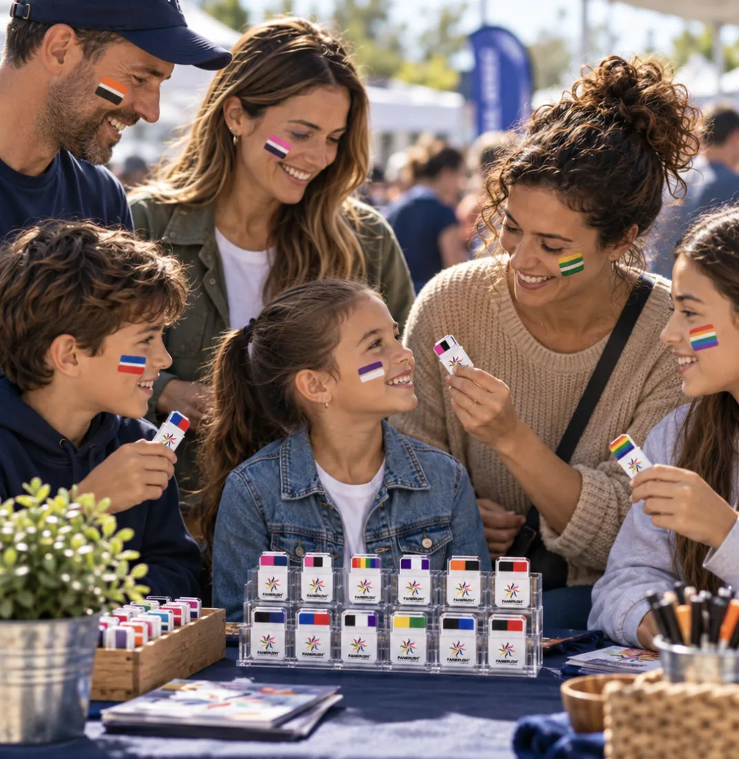 FANBRUSH® party pack face paint sticks for clubs, schools and families