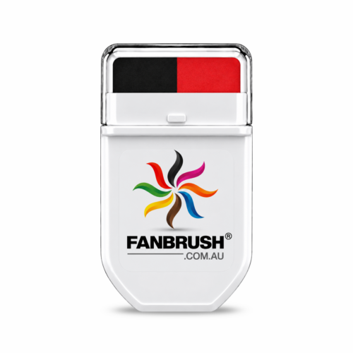 FANBRUSH face paint stick in black and red stripes