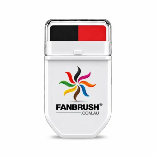 FANBRUSH face paint stick in black and red stripes