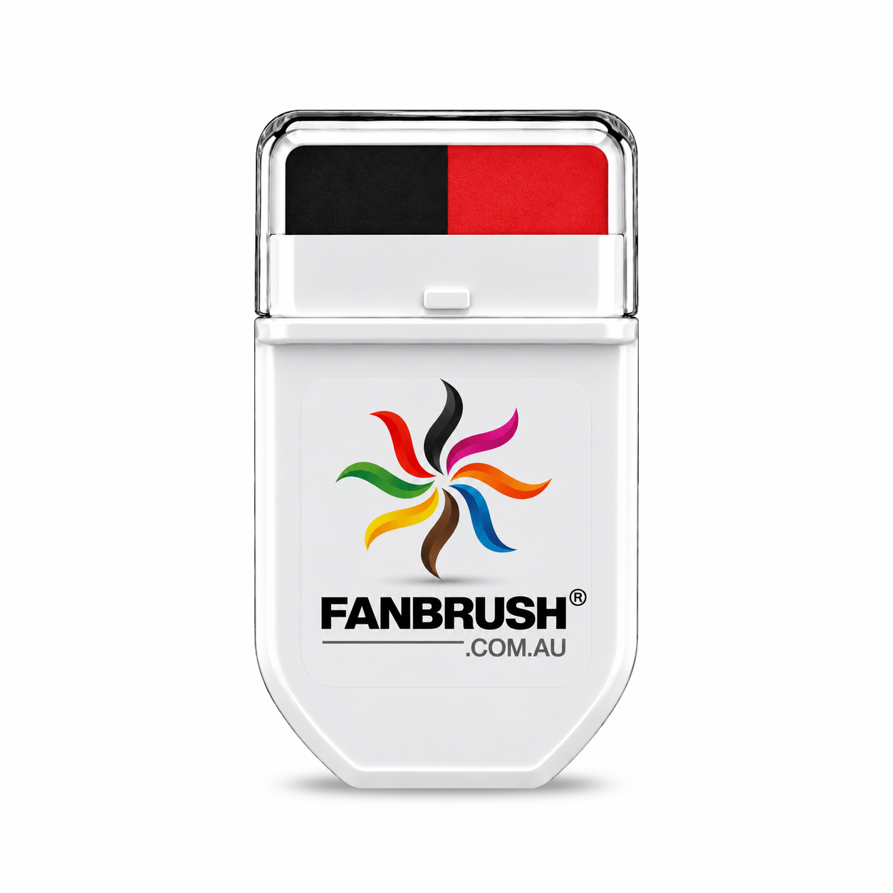 FANBRUSH face paint stick in black and red stripes