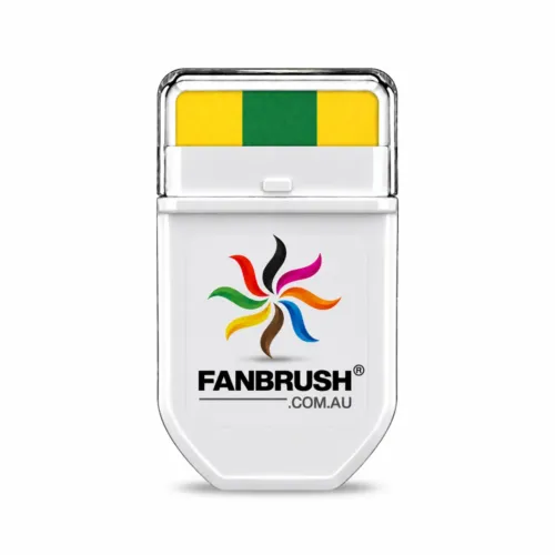 FANBRUSH face paint stick in gold, green and gold stripes