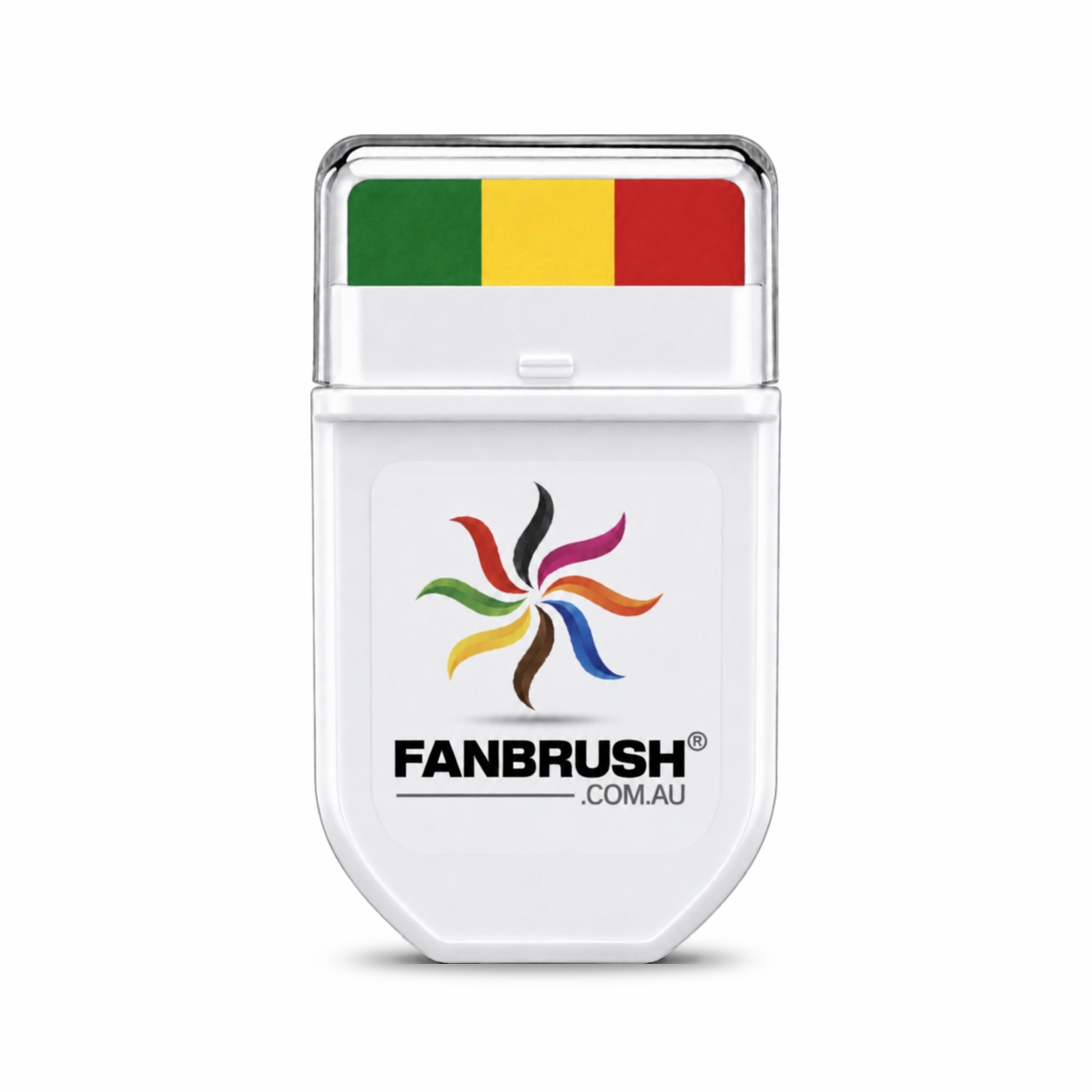 FANBRUSH face paint stick in green, yellow and red stripes