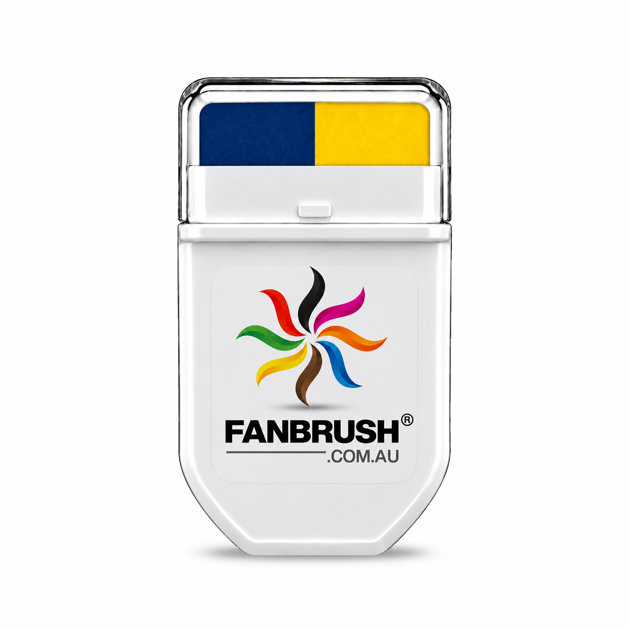 FANBRUSH face paint stick in navy blue and yellow stripes