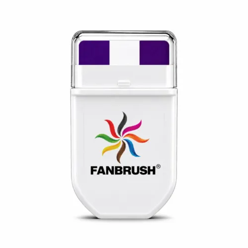 FANBRUSH face paint stick in purple, white and purple stripes