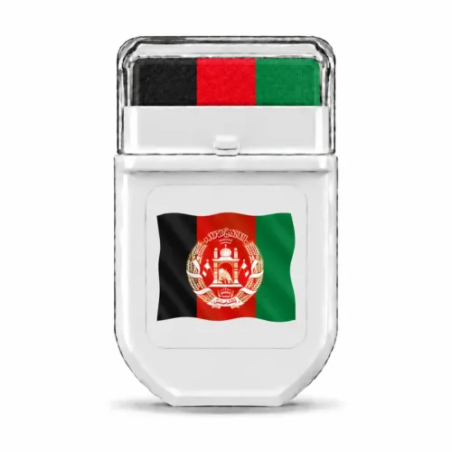 Afghanistan flag cricket colours FANBRUSH face paint stick in black, red and green