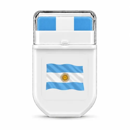 Argentina flag FANBRUSH face paint stick in sky blue and white