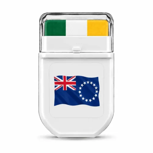 Cook Islands flag FANBRUSH face paint stick