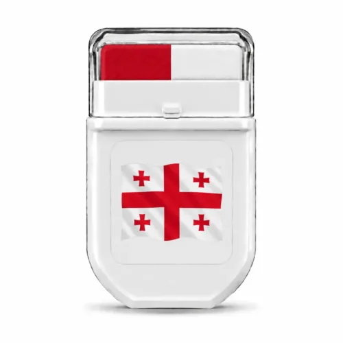 Georgia flag FANBRUSH face paint stick in red and white