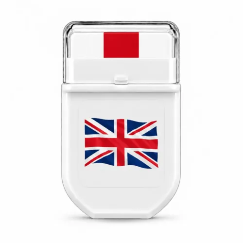Great Britain flag FANBRUSH face paint stick in red and white