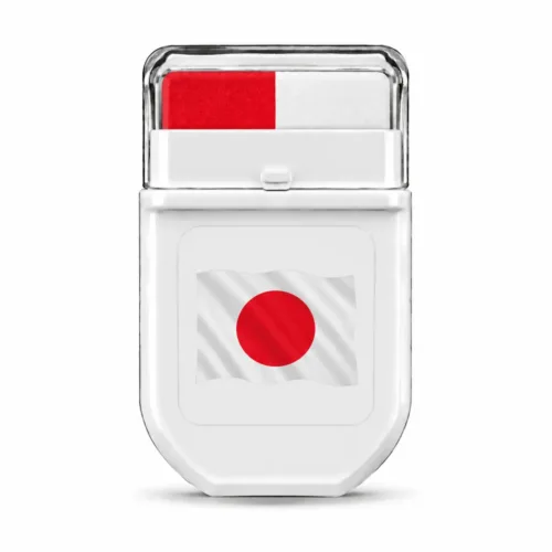 Japan flag FANBRUSH face paint stick in red and white