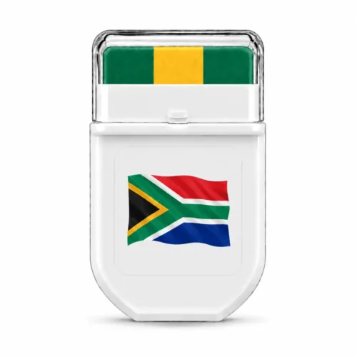 South Africa cricket colours FANBRUSH face paint stick in green, gold and green