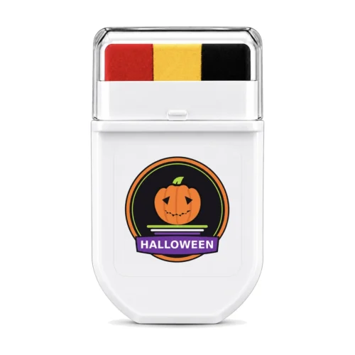 FANBRUSH® Halloween face paint stick in red, yellow and black stripes